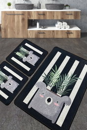 Mijölnir Juego de alfombrillas de baño Rovio Multicolor de 3 piezas